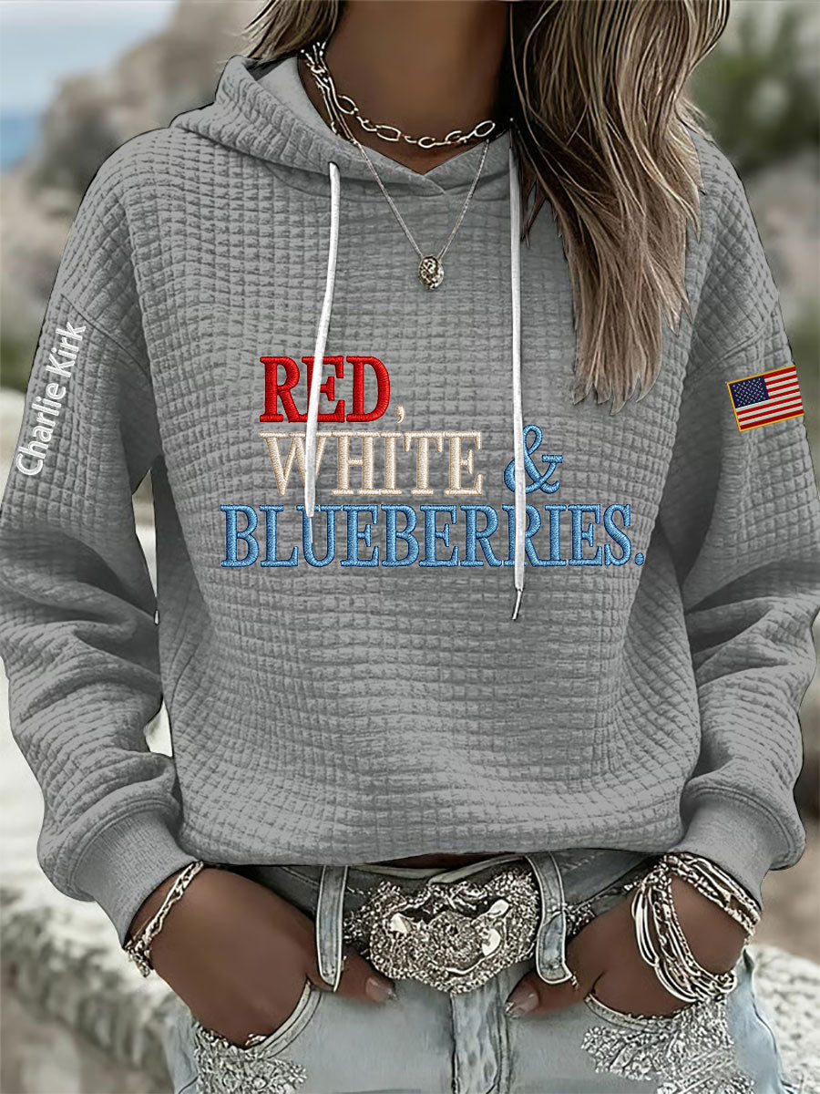 Women's "Red White & Blueberries" hooded sweatshirt ...