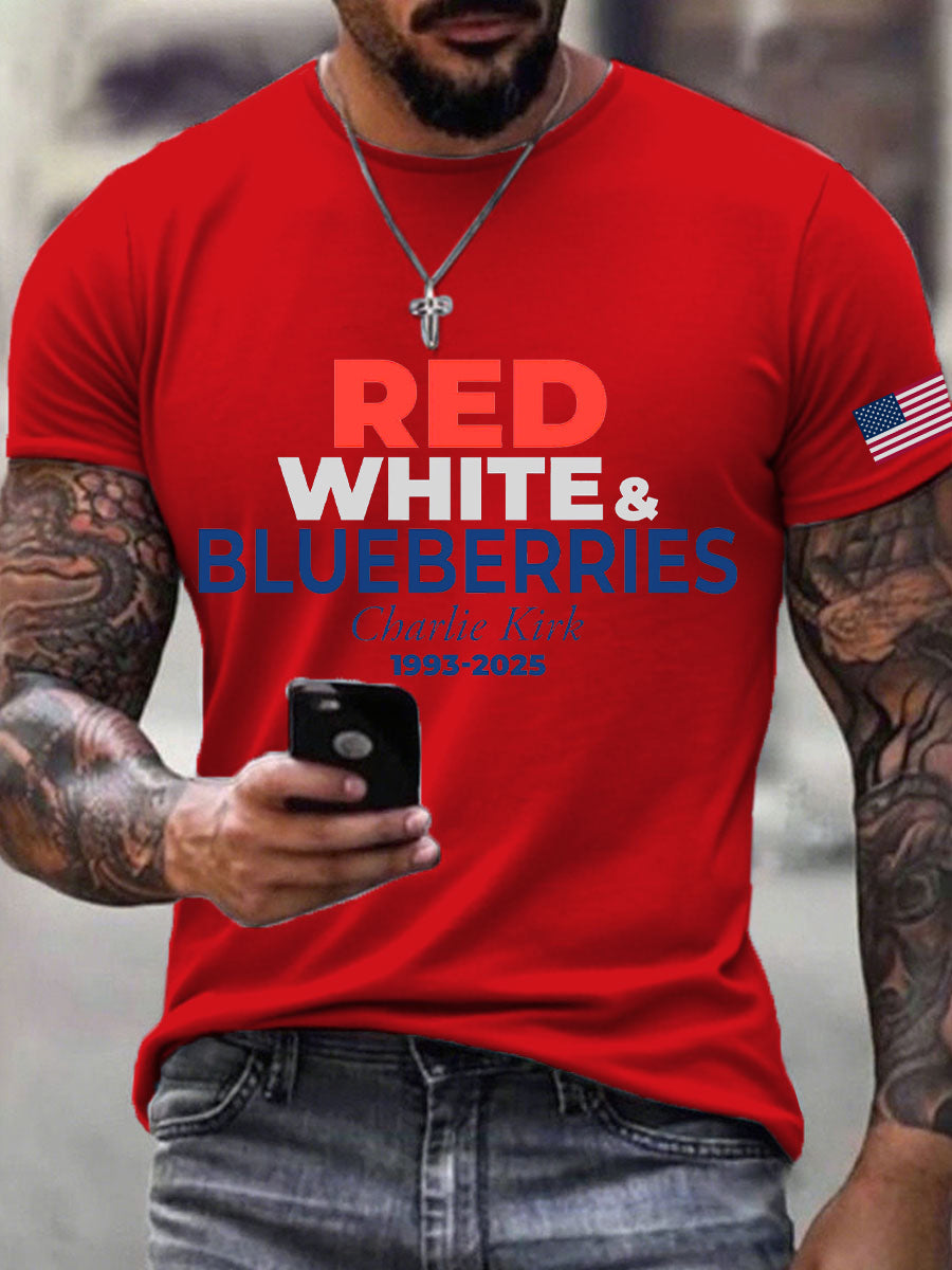 Men's 'Red White & Blueberries' T-shirt