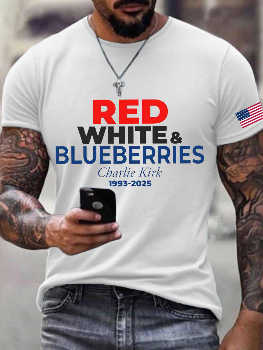 Men's 'Red White & Blueberries' T-shirt