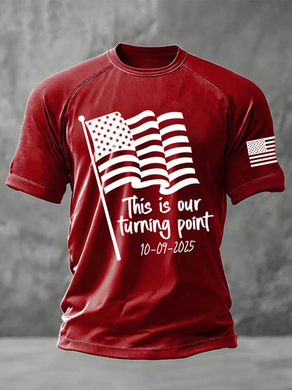 Men's This is the Turning Point Printed Casual short sleeves t-shirt