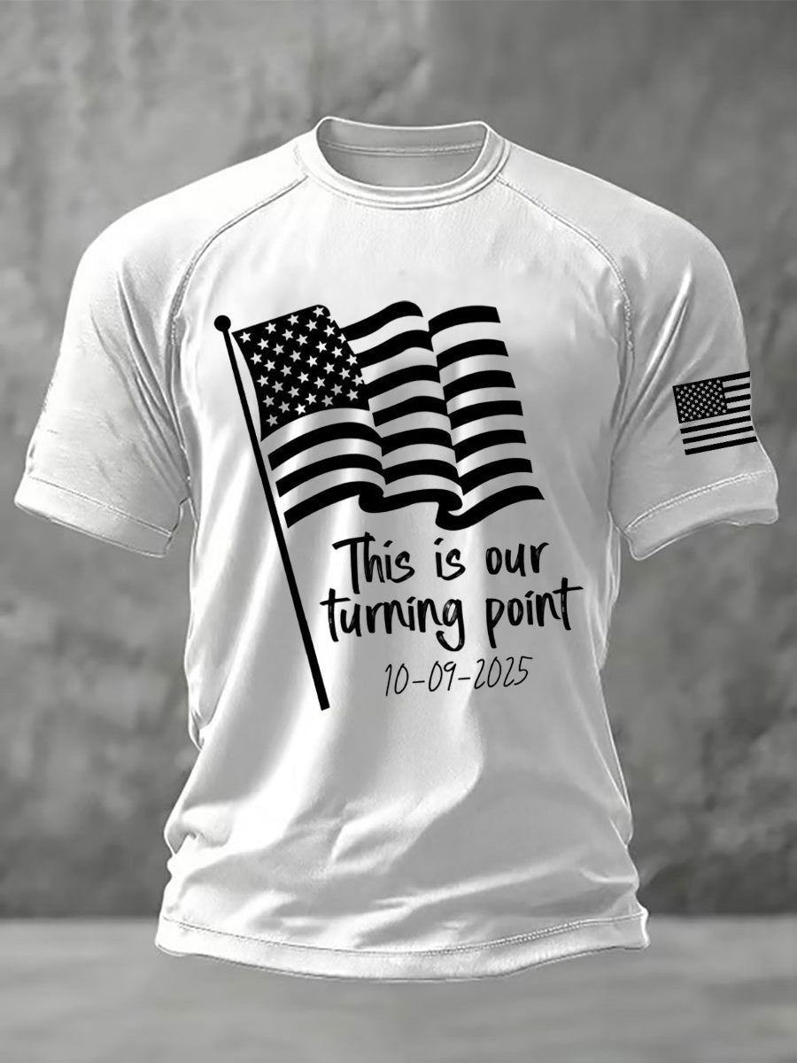Men's This is the Turning Point Printed Casual short sleeves t-shirt
