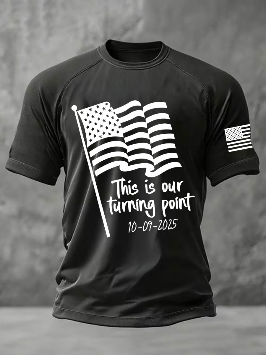 Men's This is the Turning Point Printed Casual short sleeves t-shirt