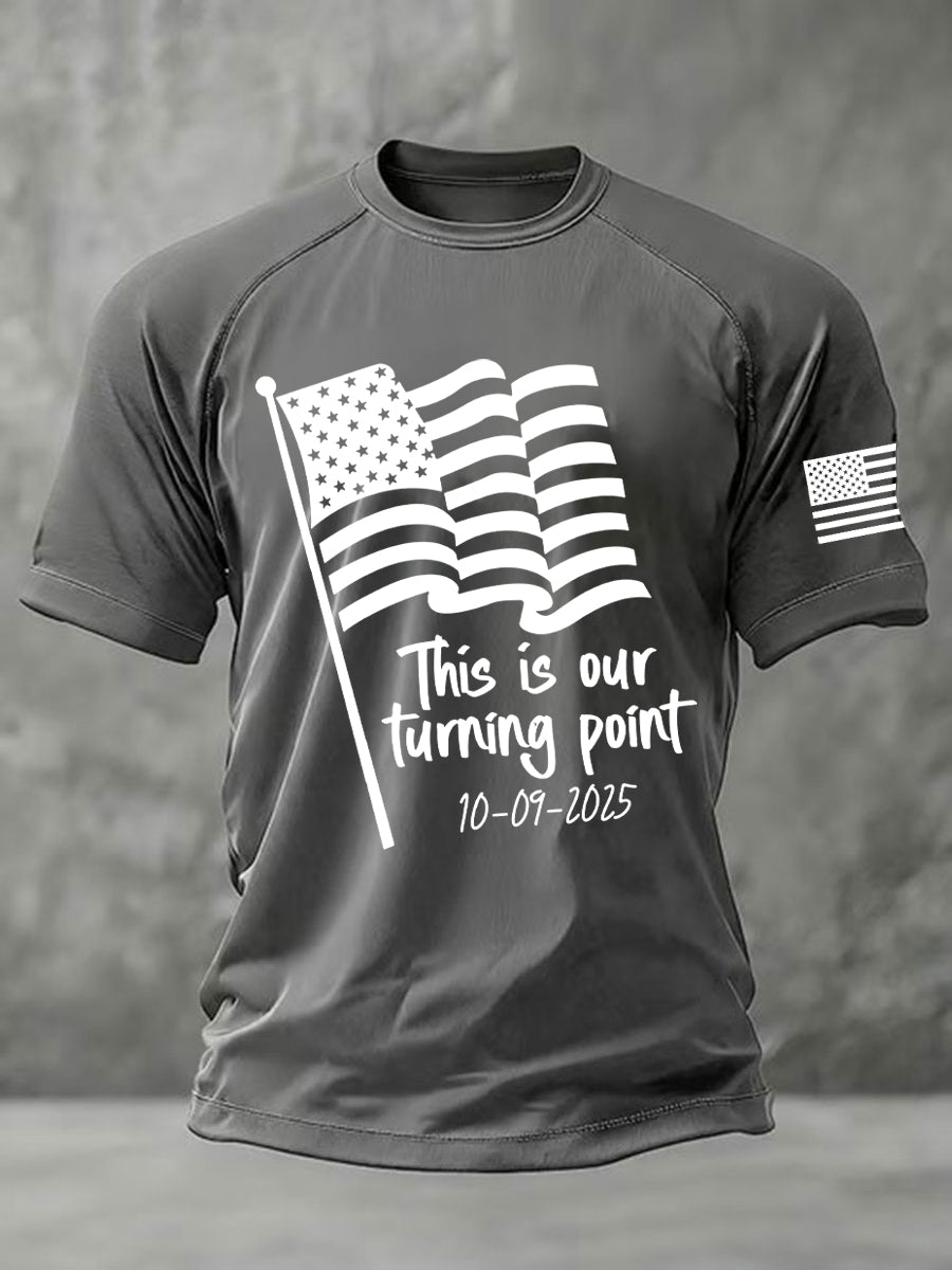 Men's This is the Turning Point Printed Casual short sleeves t-shirt