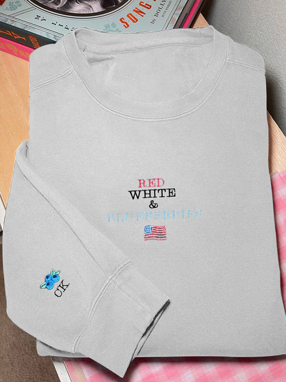 Women's Red White & Blueberries casual sweatshirt