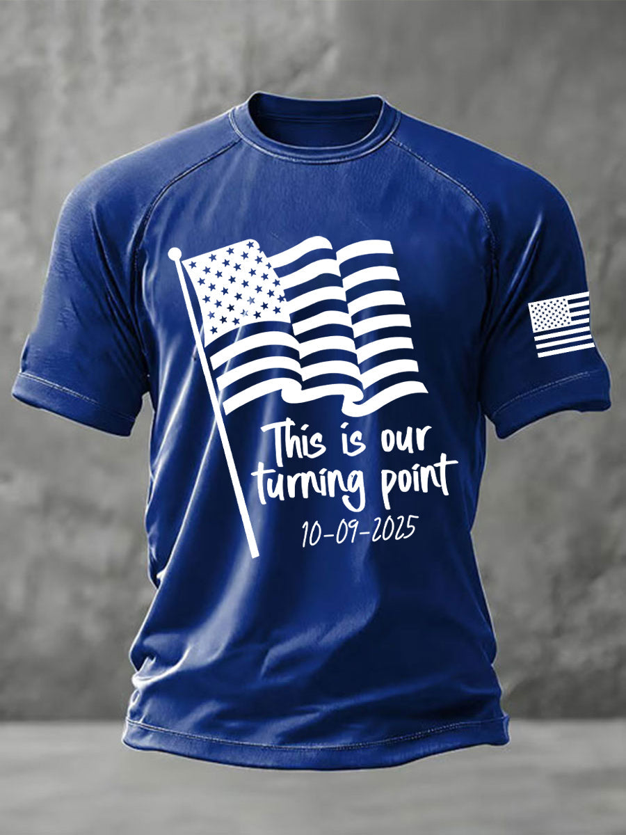 Men's This is the Turning Point Printed Casual short sleeves t-shirt