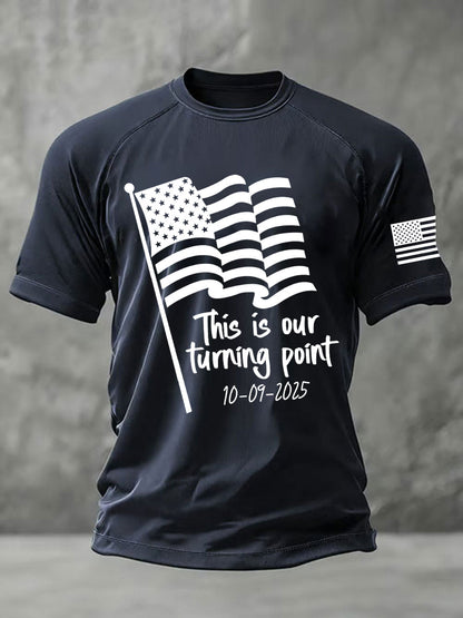 Men's This is the Turning Point Printed Casual short sleeves t-shirt