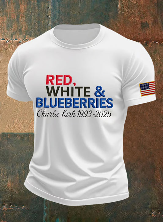 Men's Vintage Freedom American Casual Commemorative Short Sleeve