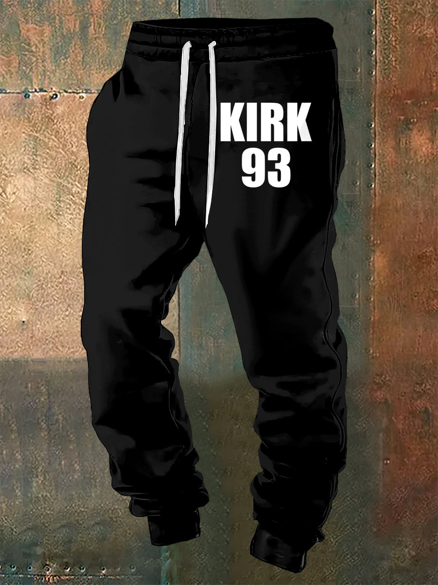 Men's Charlie Kirk Freedom Printed Drawstring Pants