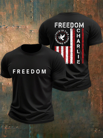 Men's Freedom Is Not Free R.I.P Charlie Kirk Short Sleeve T-shirt