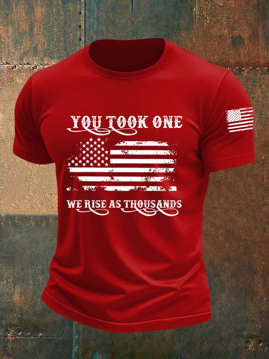 Men's You Took One We Rise As Thousands Short-sleeved T-shirt