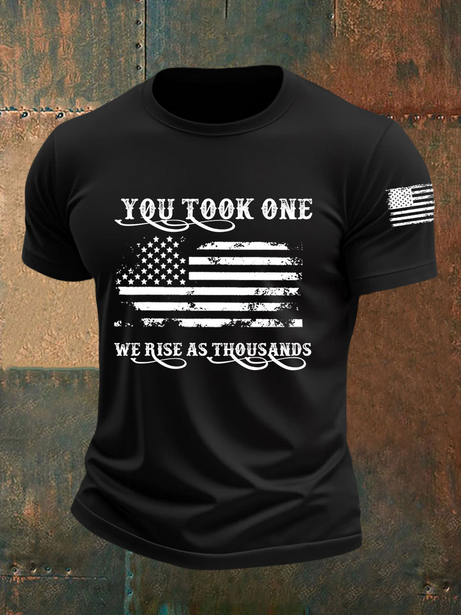 Men's You Took One We Rise As Thousands Short-sleeved T-shirt