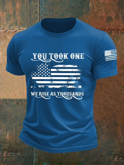 Men's You Took One We Rise As Thousands Short-sleeved T-shirt