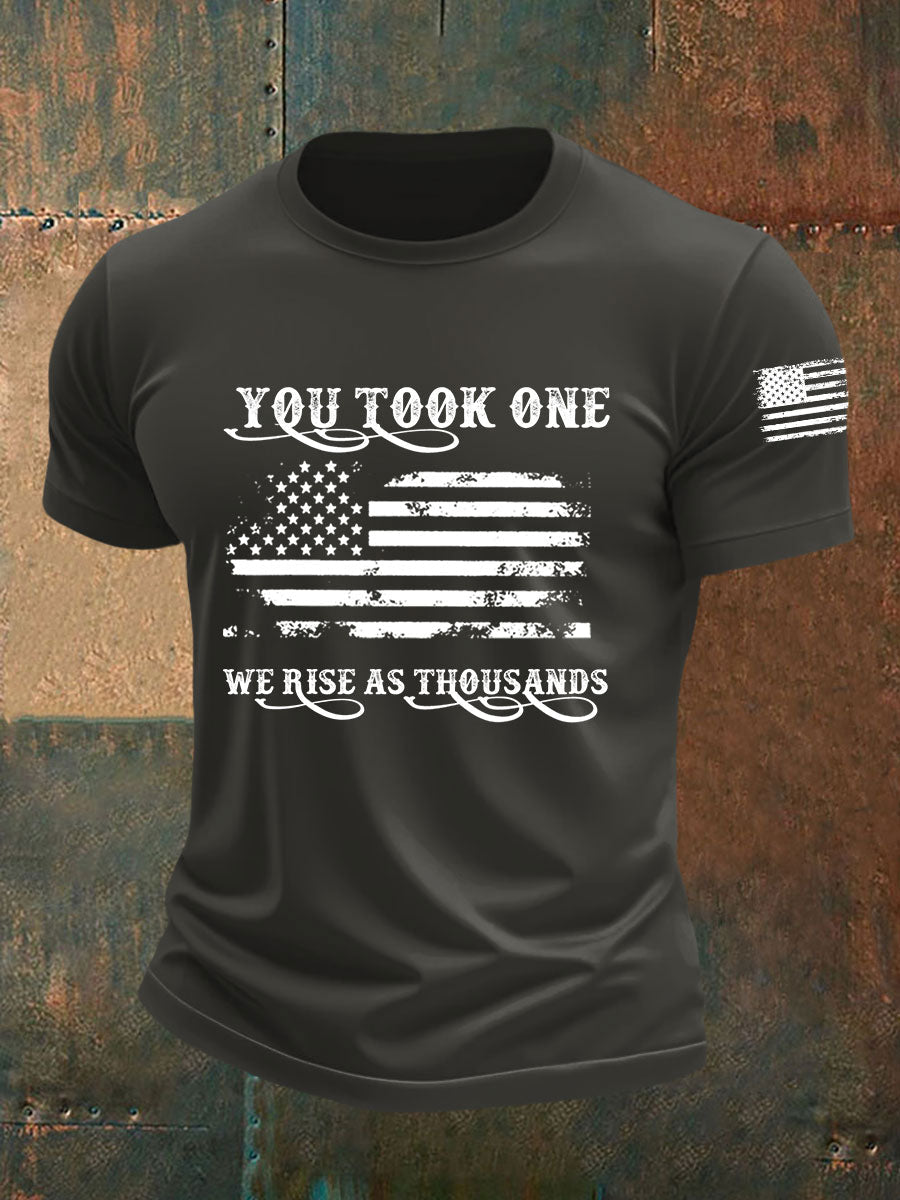 Men's You Took One We Rise As Thousands Short-sleeved T-shirt