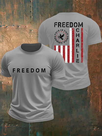 Men's Freedom Is Not Free R.I.P Charlie Kirk Short Sleeve T-shirt