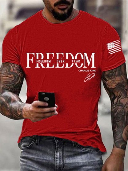 Men's Freedom Charlie Kirk Short-sleeved T-shirt