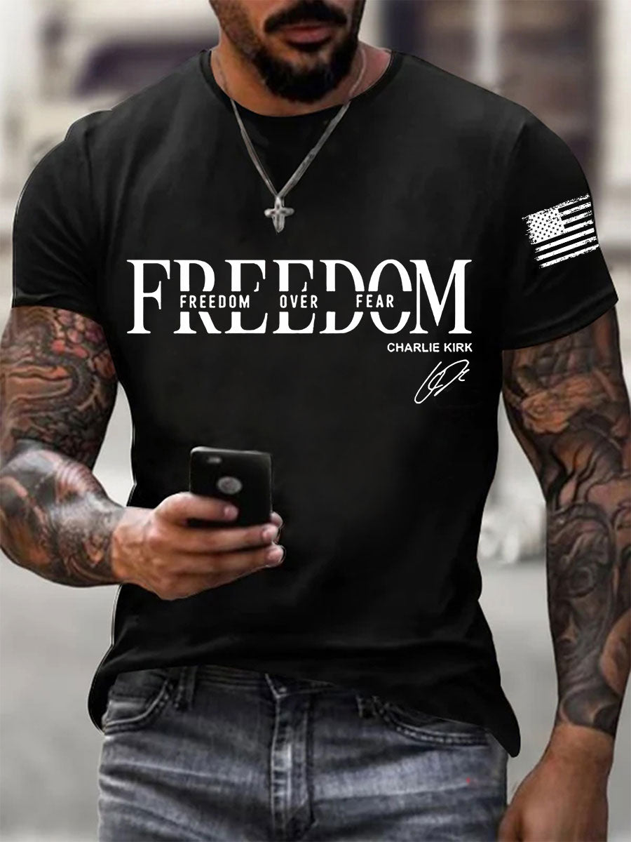 Men's Freedom Charlie Kirk Short-sleeved T-shirt