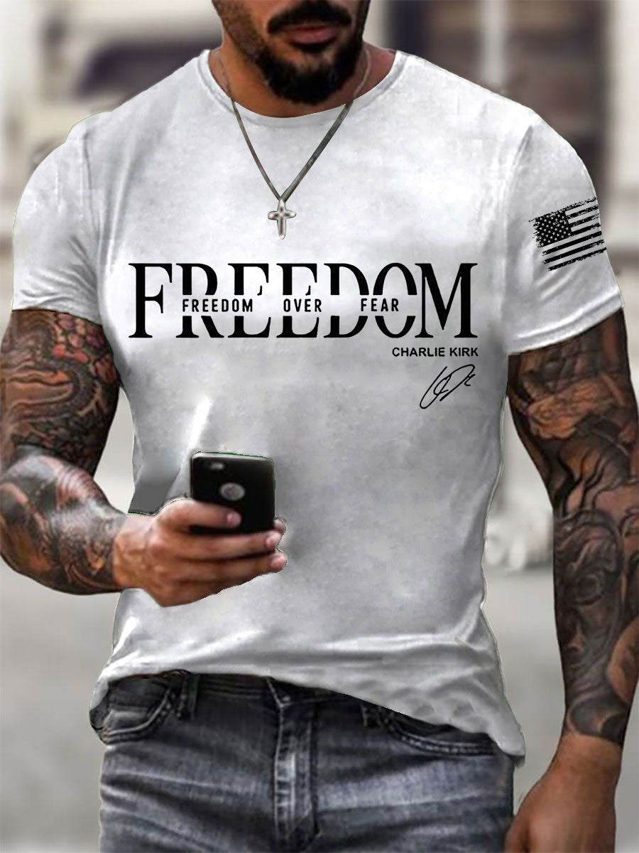 Men's Freedom Charlie Kirk Short-sleeved T-shirt