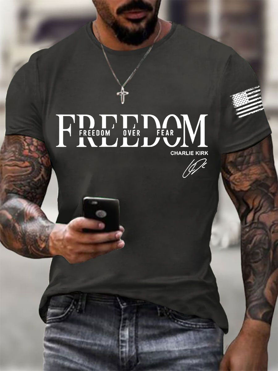 Men's Freedom Charlie Kirk Short-sleeved T-shirt