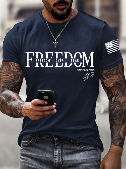 Men's Freedom Charlie Kirk Short-sleeved T-shirt