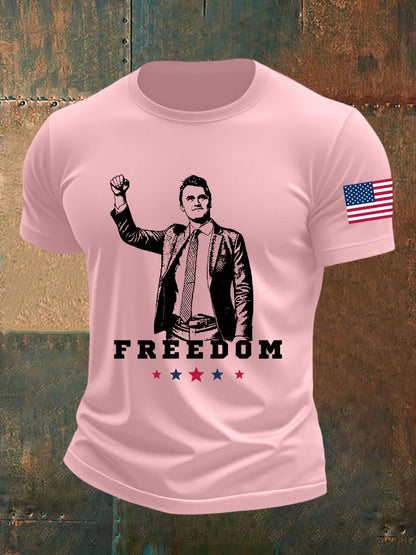 Men's Freedom Is Not Free R.I.P Charlie Kirk Short Sleeve T-shirt