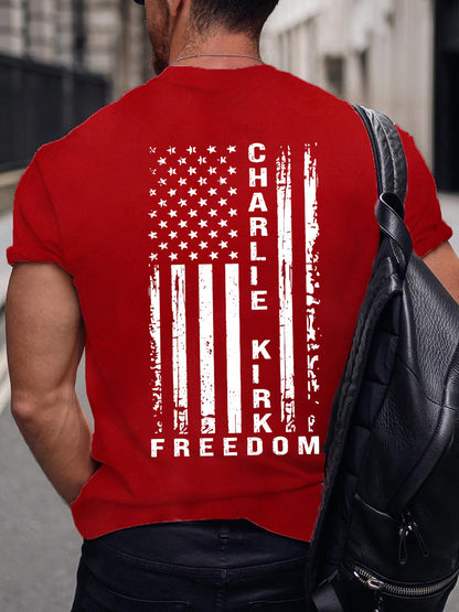 Men's Freedom Is Not Free R.I.P Charlie Kirk Short Sleeve T-shirt