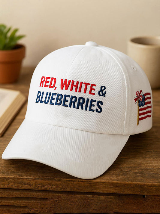 Red white blueberries unisex hats