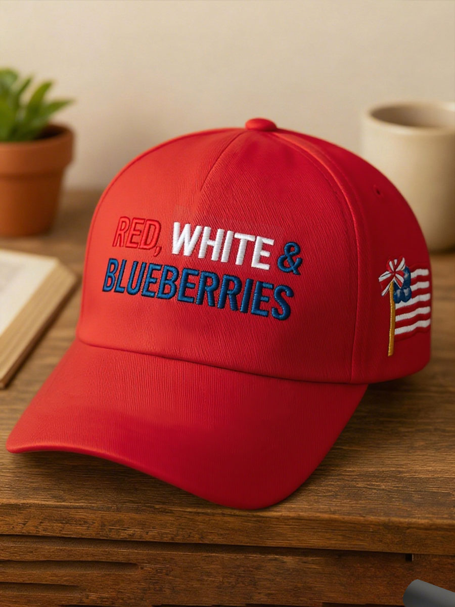 Red white blueberries unisex hats