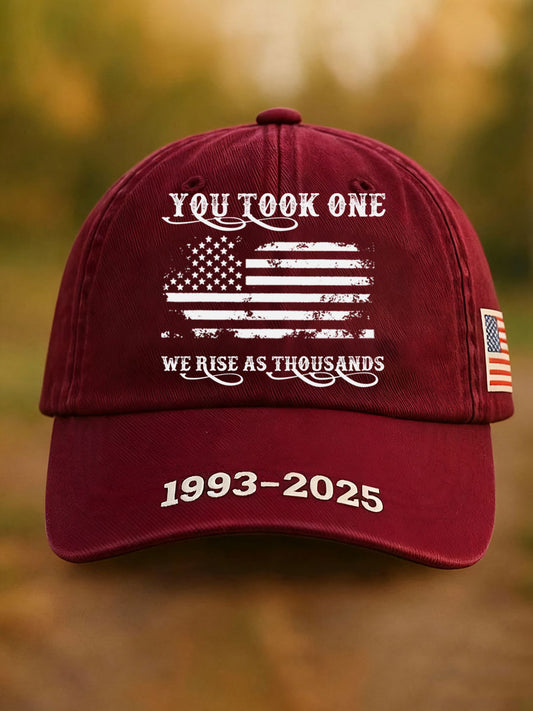 Unisex You Took One We Rise As Thousands Print Hat