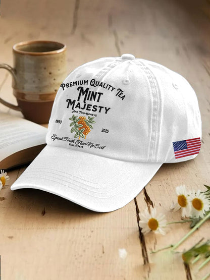 Unisex Resort Mint Tea With Two Honey Charlie Kirk Print Hat