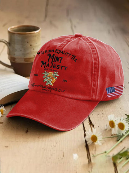 Unisex Resort Mint Tea With Two Honey Charlie Kirk Print Hat