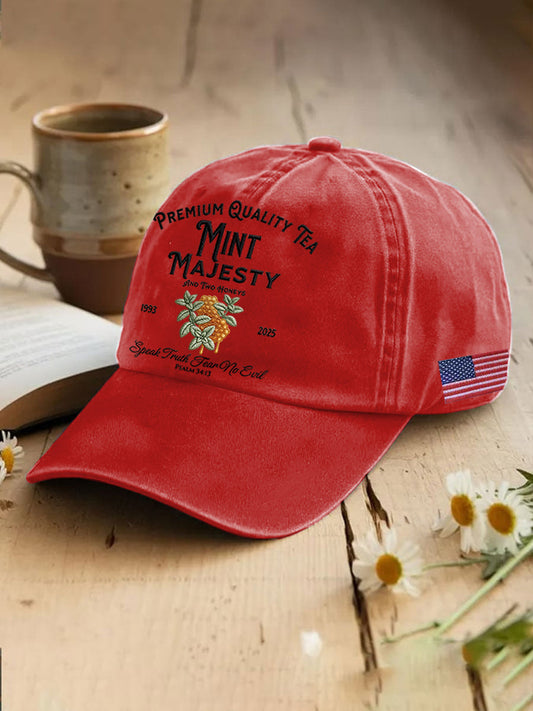 Unisex Resort Mint Tea With Two Honey Charlie Kirk Print Hat