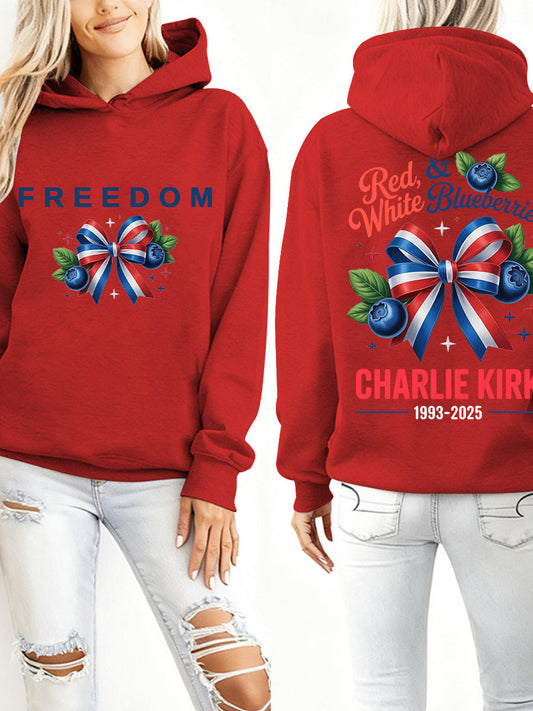 Women's "Red White & Blueberries" hoodie