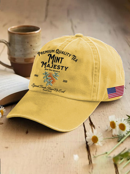 Unisex Resort Mint Tea With Two Honey Charlie Kirk Print Hat