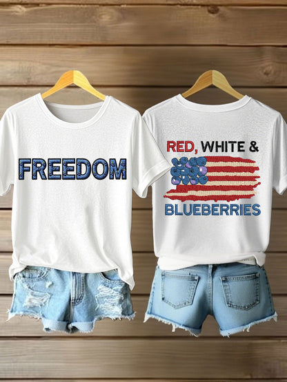 Women's 'Red White & Blueberries' T-shirt