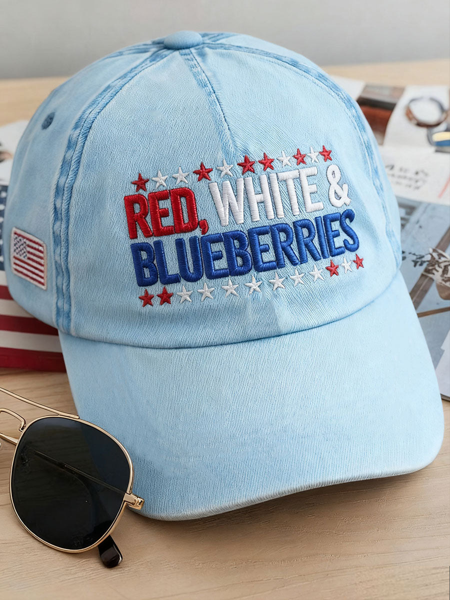 Red white blueberries unisex hats