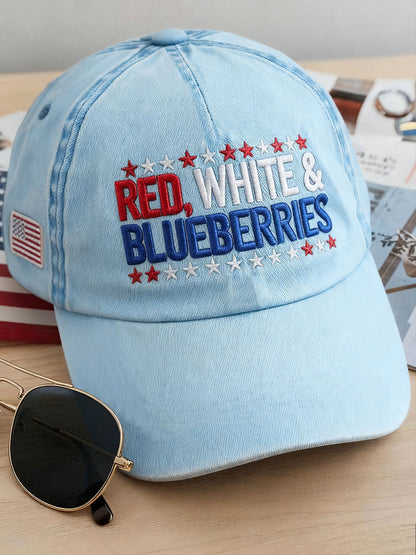 Red white blueberries unisex hats