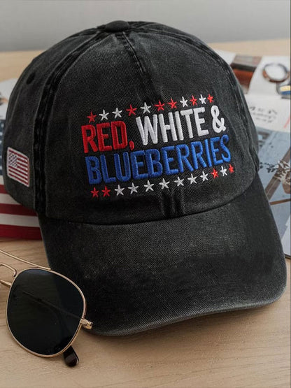 Red white blueberries unisex hats