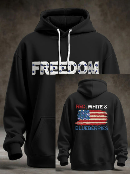 Men's "Red White & Blueberries" hoodie