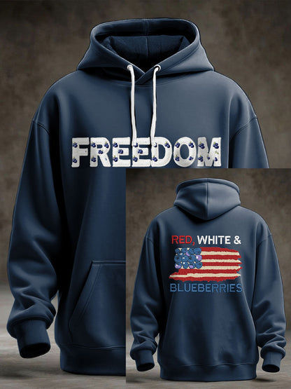 Men's "Red White & Blueberries" hoodie