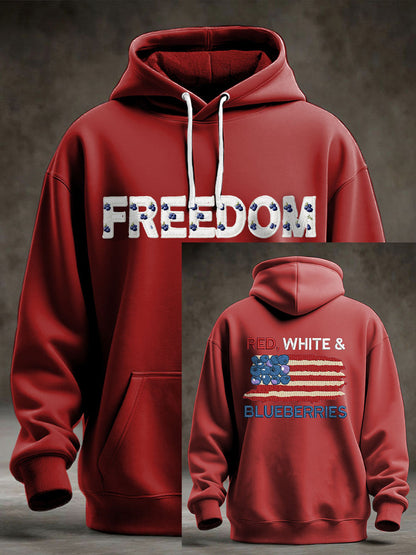 Men's "Red White & Blueberries" hoodie