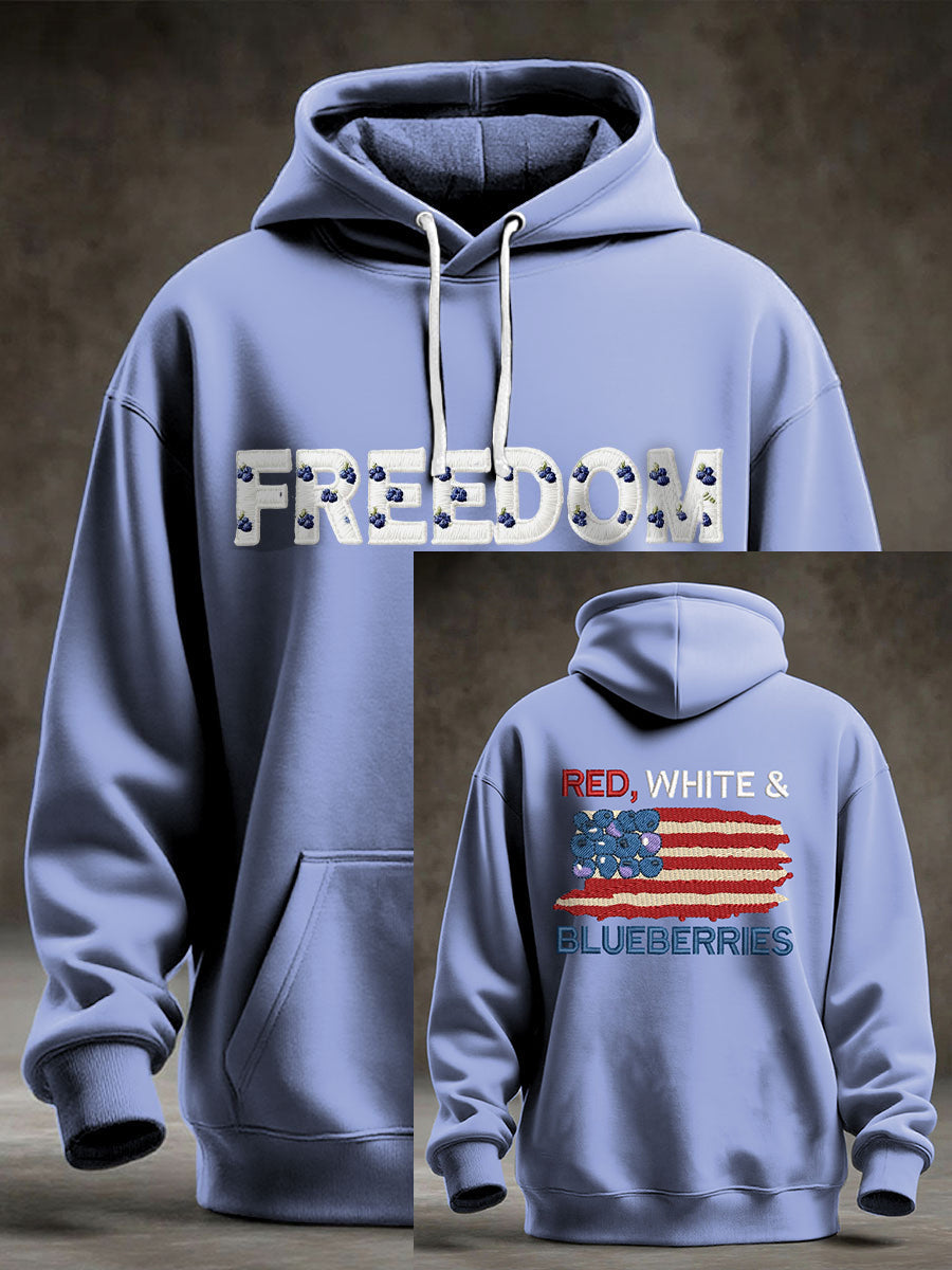 Men's "Red White & Blueberries" hoodie