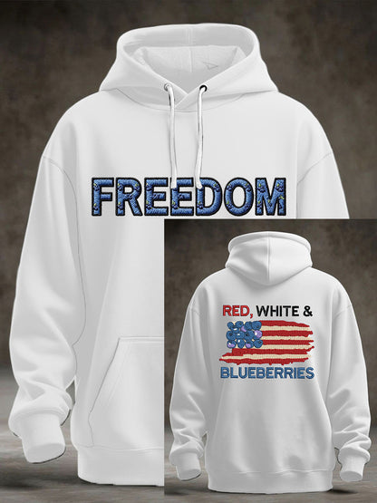 Men's "Red White & Blueberries" hoodie
