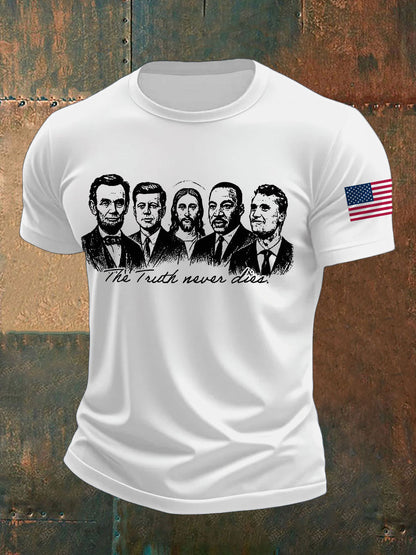 Men's The Truth Never Die Printed T-shirt