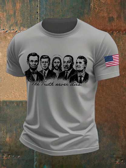 Men's The Truth Never Die Printed T-shirt