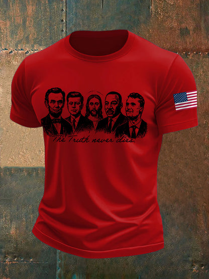 Men's The Truth Never Die Printed T-shirt