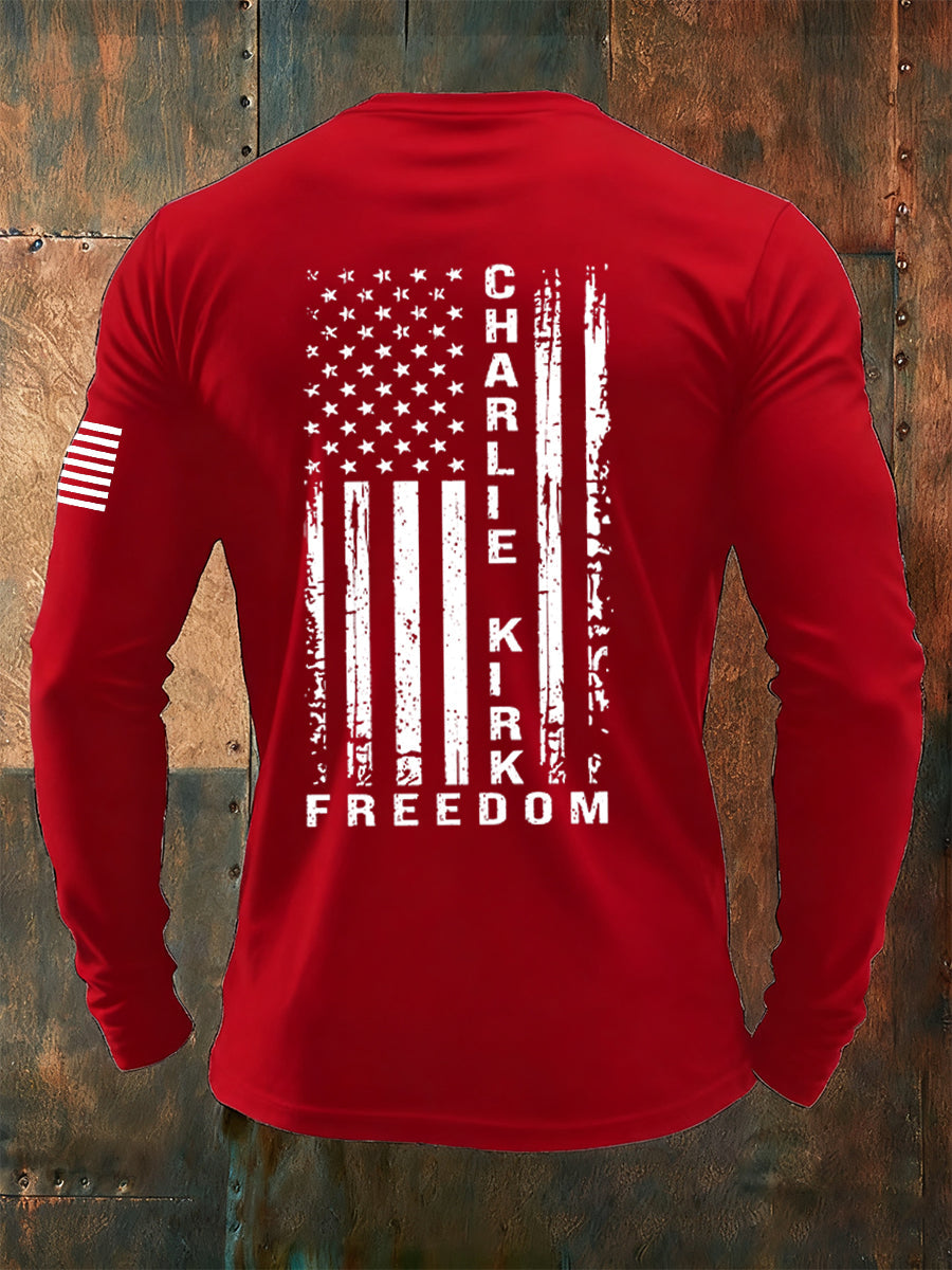 Men's Freedom Is Not Free R.I.P Charlie Kirk  Long Sleeve T-shirt