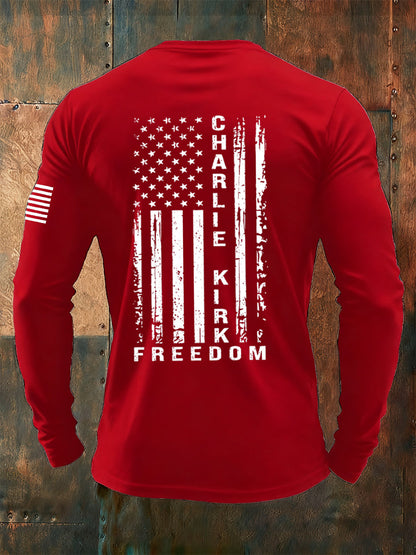 Men's Freedom Is Not Free R.I.P Charlie Kirk  Long Sleeve T-shirt