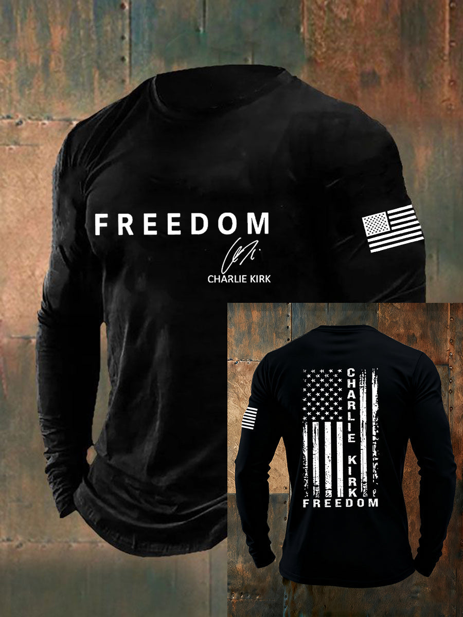 Men's Freedom Is Not Free R.I.P Charlie Kirk  Long Sleeve T-shirt