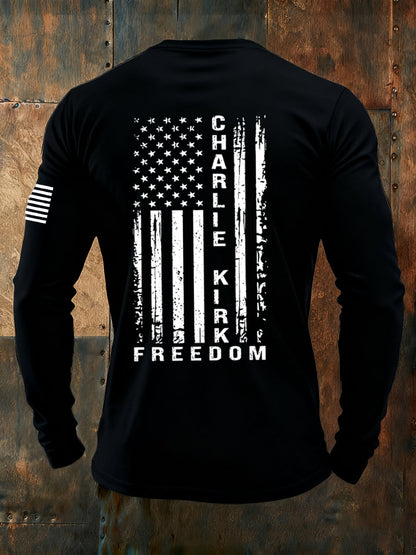 Men's Freedom Is Not Free R.I.P Charlie Kirk  Long Sleeve T-shirt