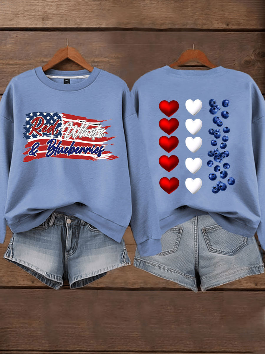 Women's 'Red White & Blueberries' sweatshirt